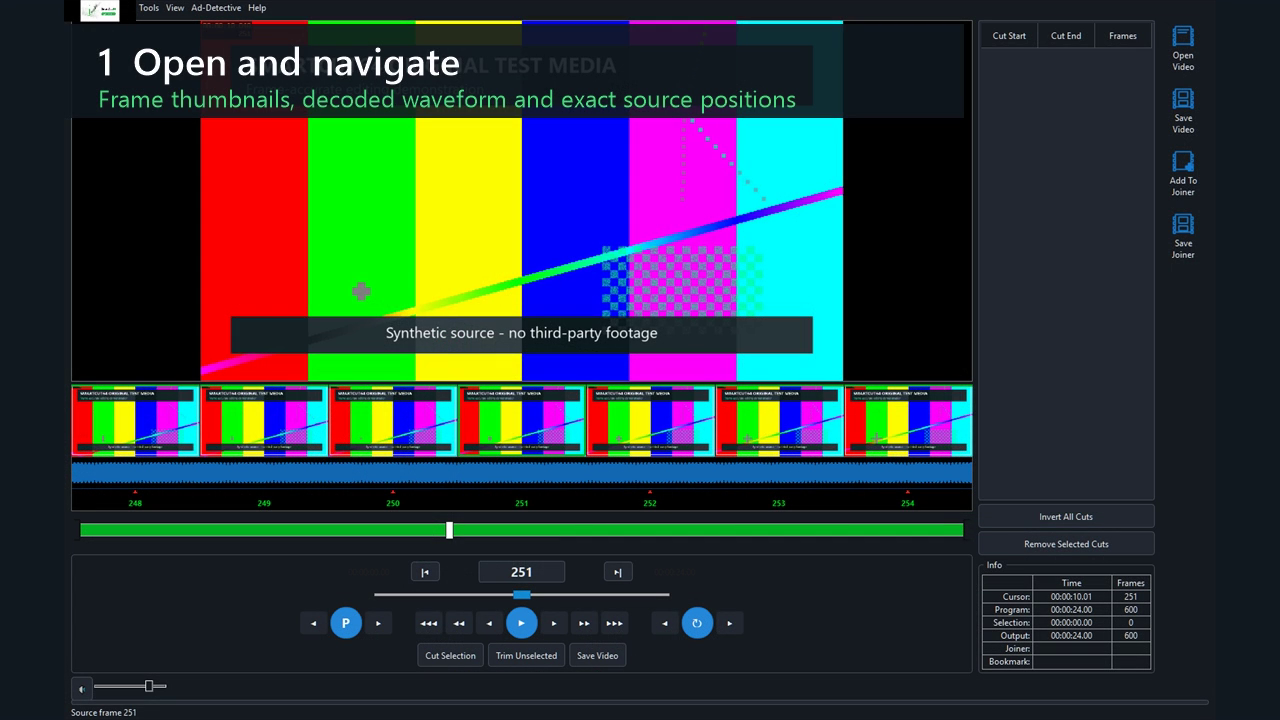 SmartCut64 opening and navigation demonstration